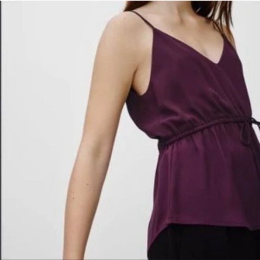 Aritzia Babaton Warren Maroon Camisole Sz XS